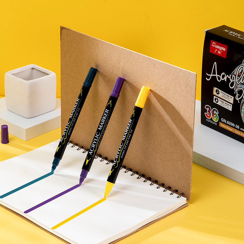 Double-ended Colorful Acrylic Marker set