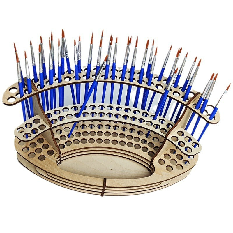 DIY Wooden Pencil Holder Art Storage