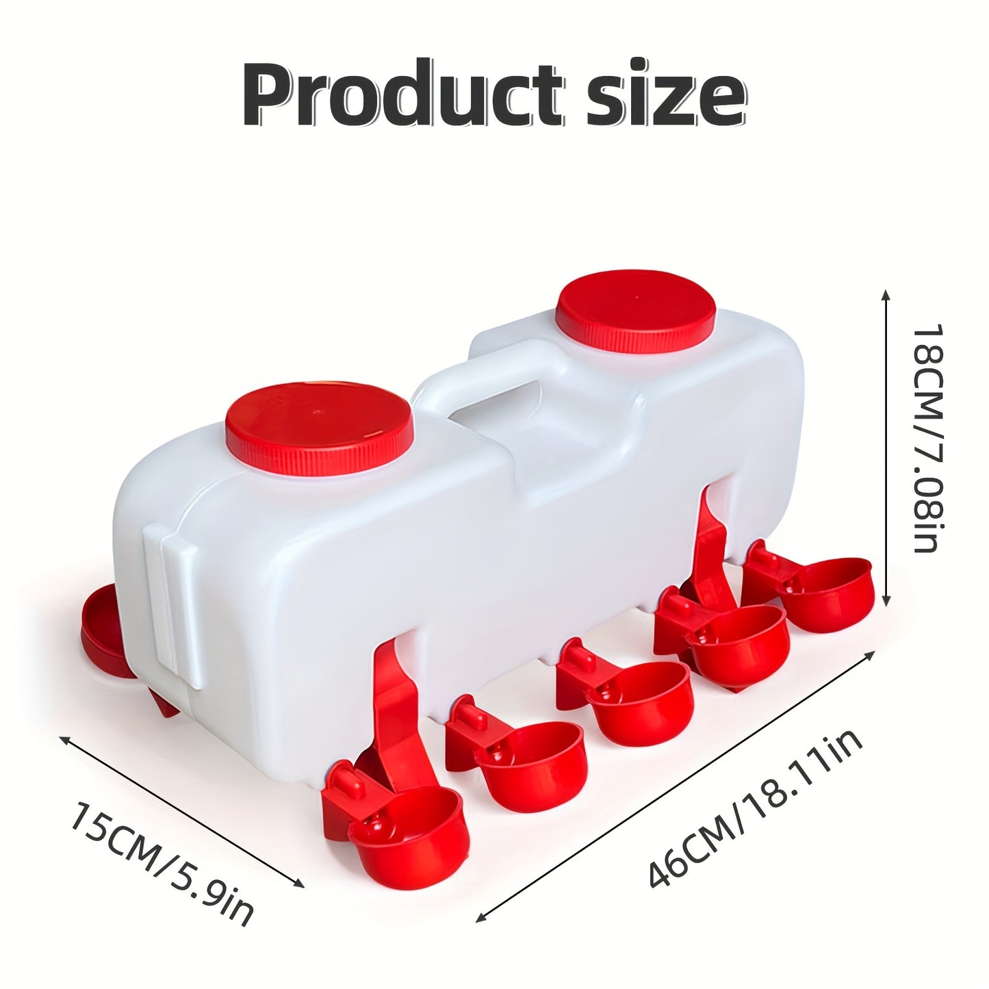 Automatic Plastic Poultry Water Feeder - 1pc, Automatic Water Dispenser for Chicken Coop