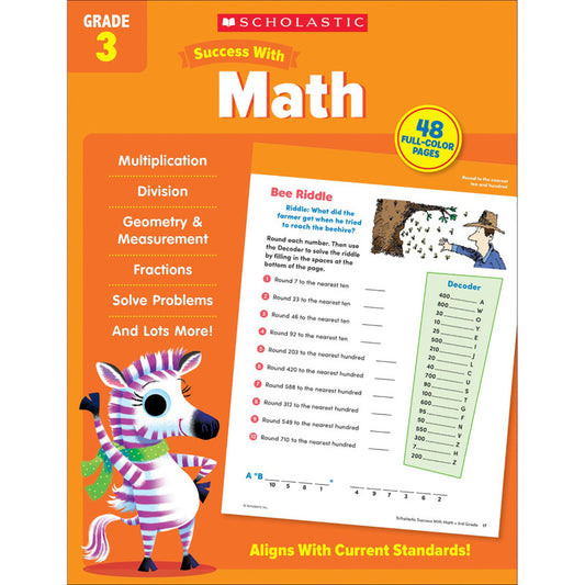 SUCCESS WITH MATH GR 3 BOOK