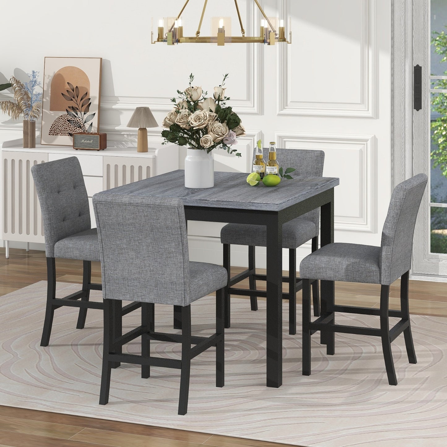 5-Piece Counter Height Table Set