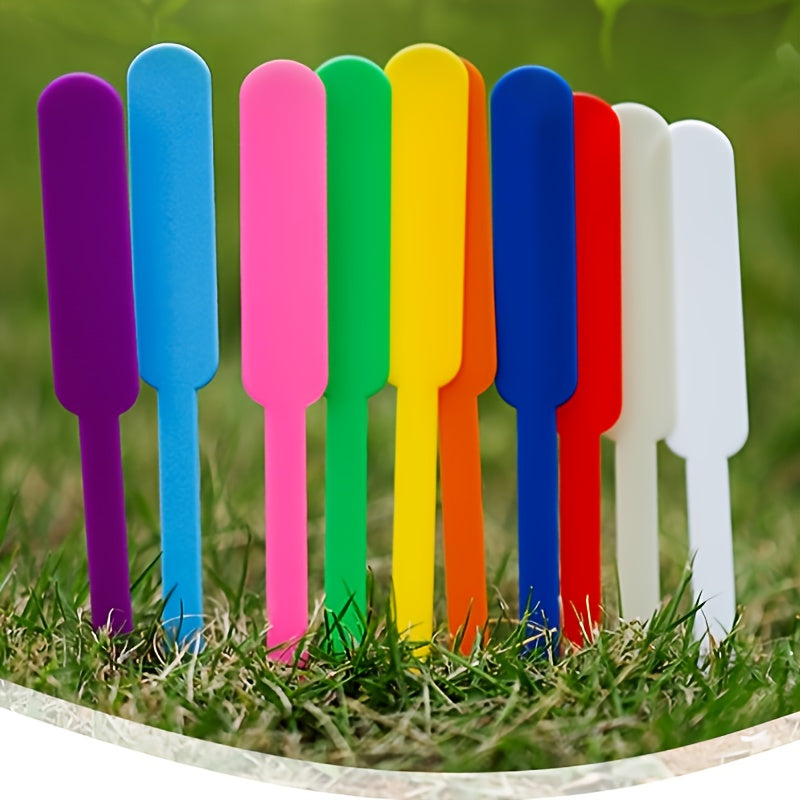 100 garden plant labels with marking pens - suitable for outdoor gardening and lawn care