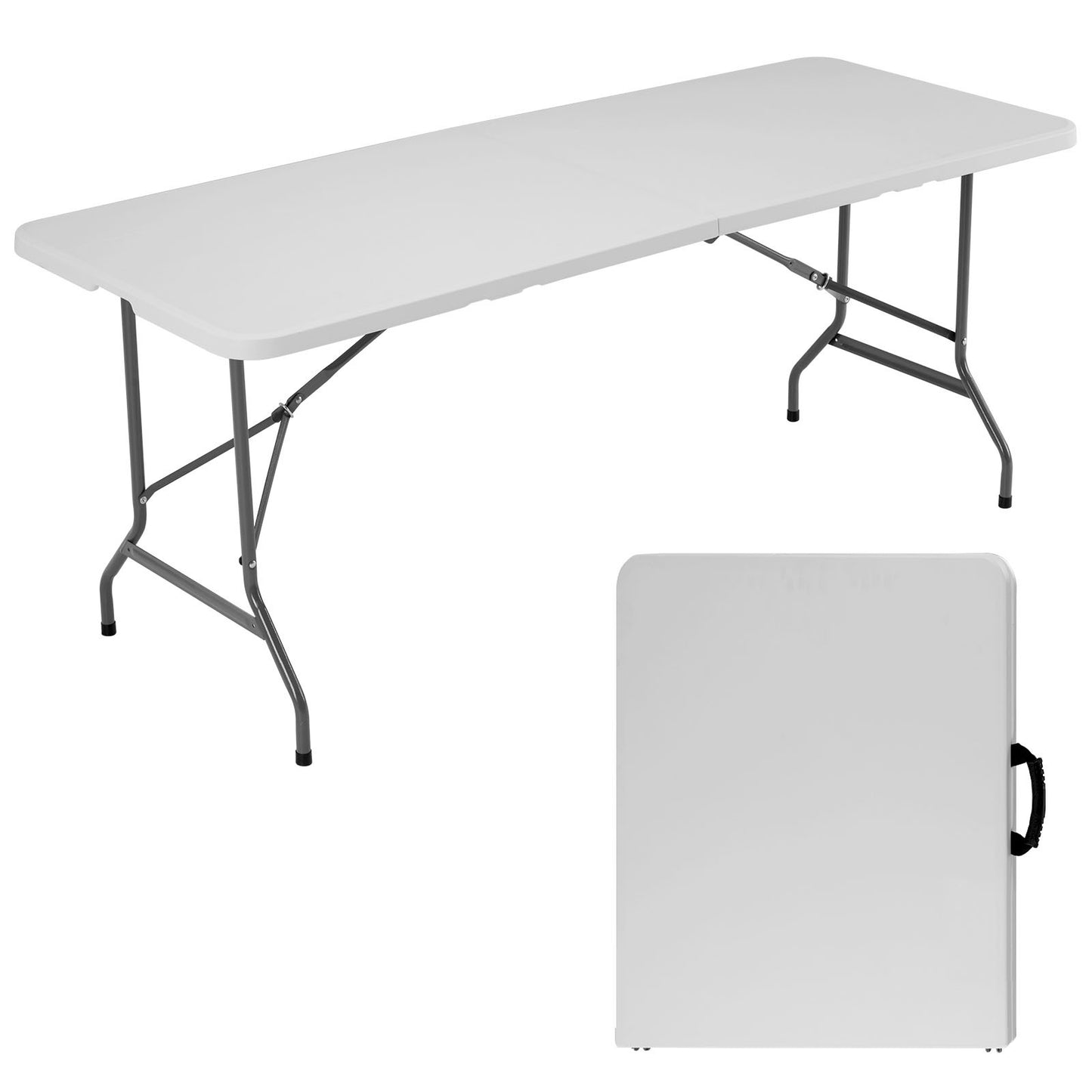 Folding Table Outdoor Indoor Heavy Duty Portable Table With Carrying Handle