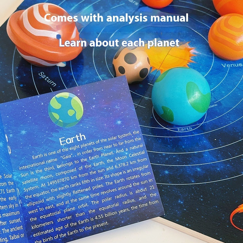 Montessori Solar System Eight Planets 3D Puzzle Model