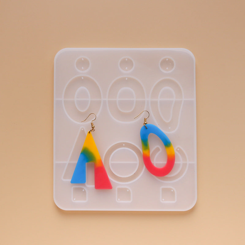 Crystal Epoxy Earrings Ear Pendant Mould