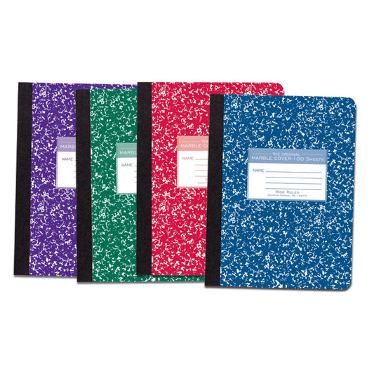 MARBLE COMPOSITION BOOK ASST COLORS 1 EA