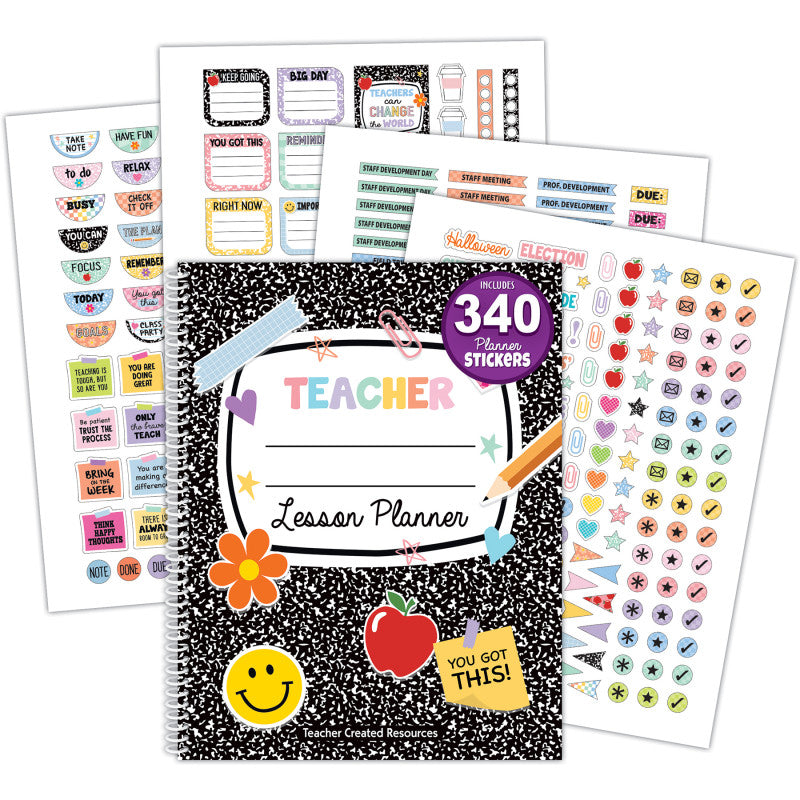 COOL FOR SCHOOL TEACHER PLANNER BOOK