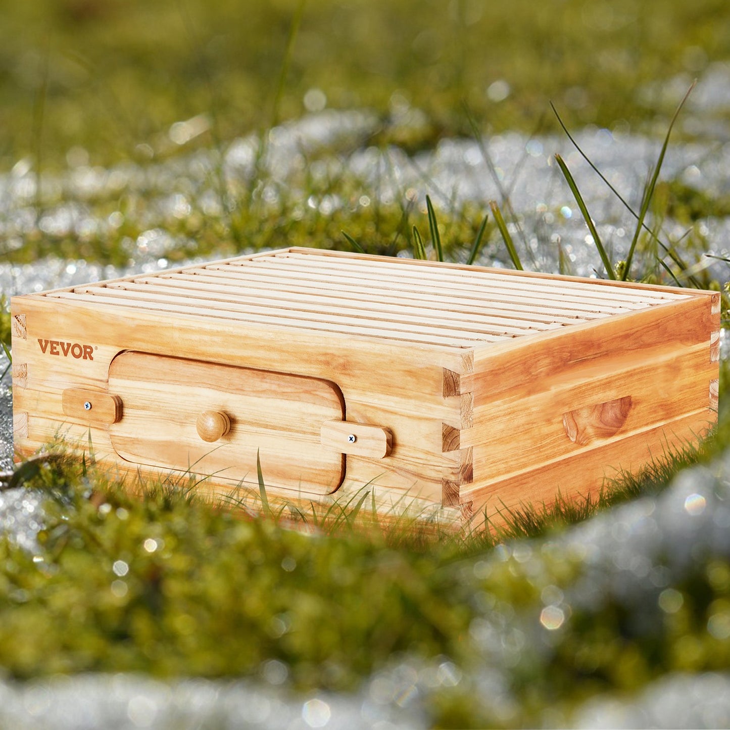 Beehive Medium Langstroth Beehive add on box with 10 Frames And Foundations  to provide more space for your bees to make more honey