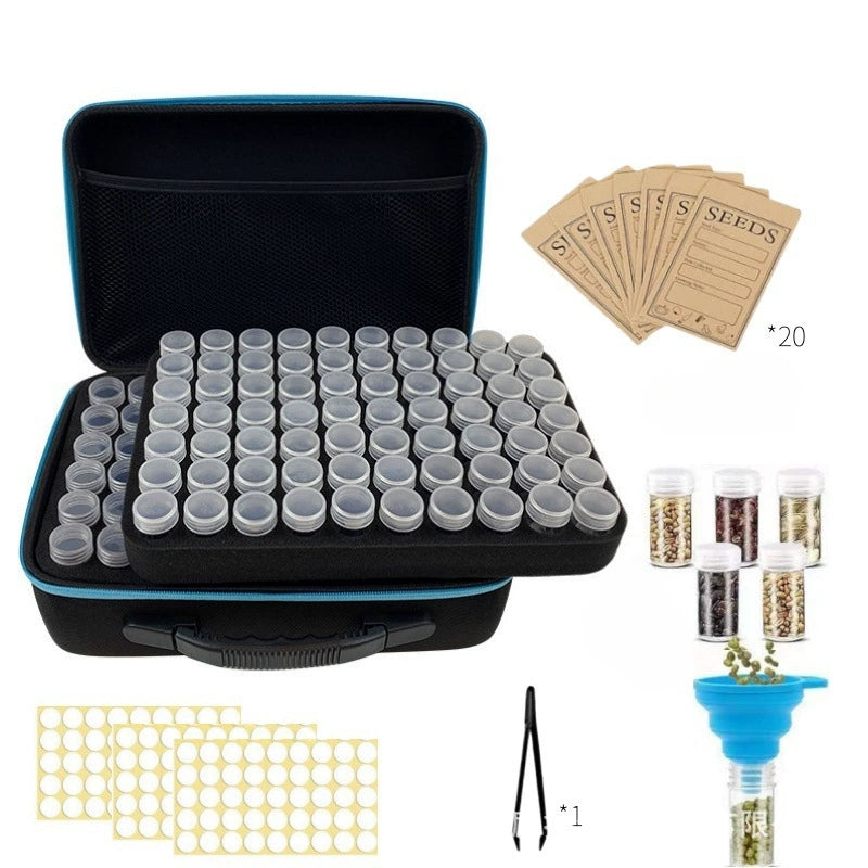 Seed Bottle Storage Box garden seed saving