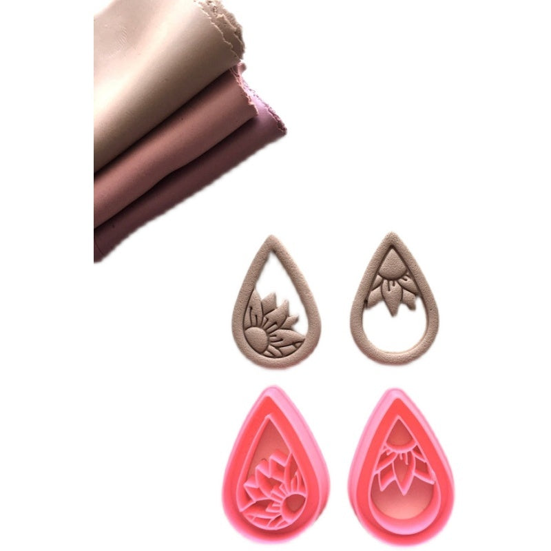 Embossed Handmade Clay Soft Clay Diy Earring Mold craft
