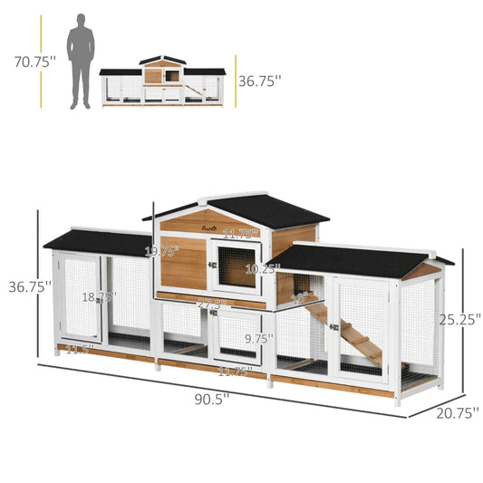 Wooden Rabbit Hutch