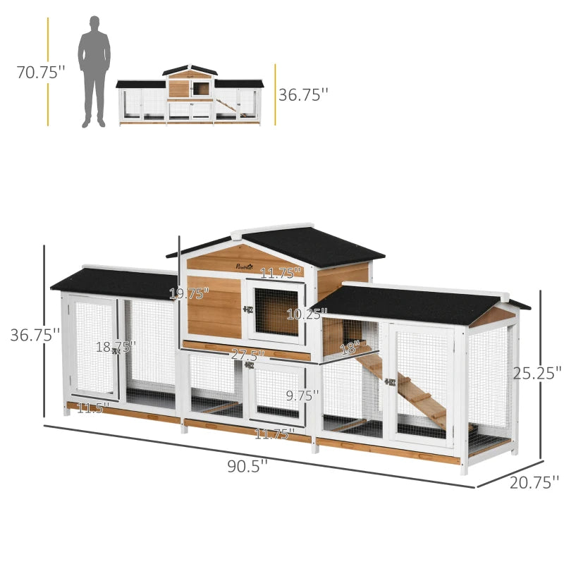 Wooden Rabbit Hutch