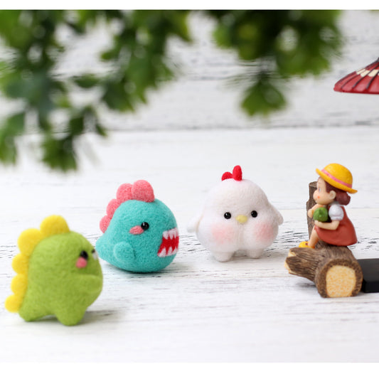 Wool Felt Plush Doll Poke Material Sewing Kit