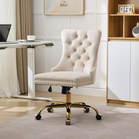 Modern Velvet Upholstered Computer Chair