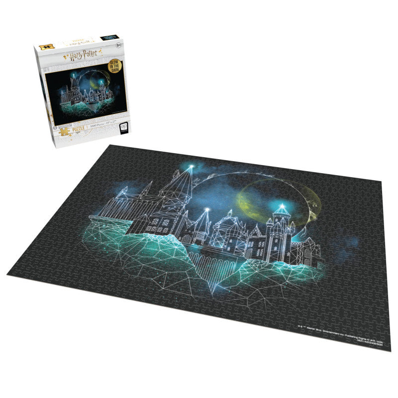 HARRY POTTER PUZZLE 1000PCS GLOW IN THE DARK