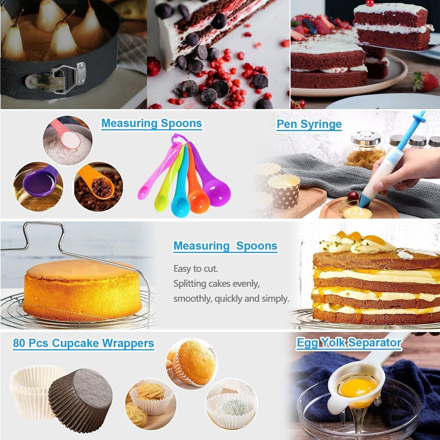 398PCS Cake Baking & Decorating Kit,