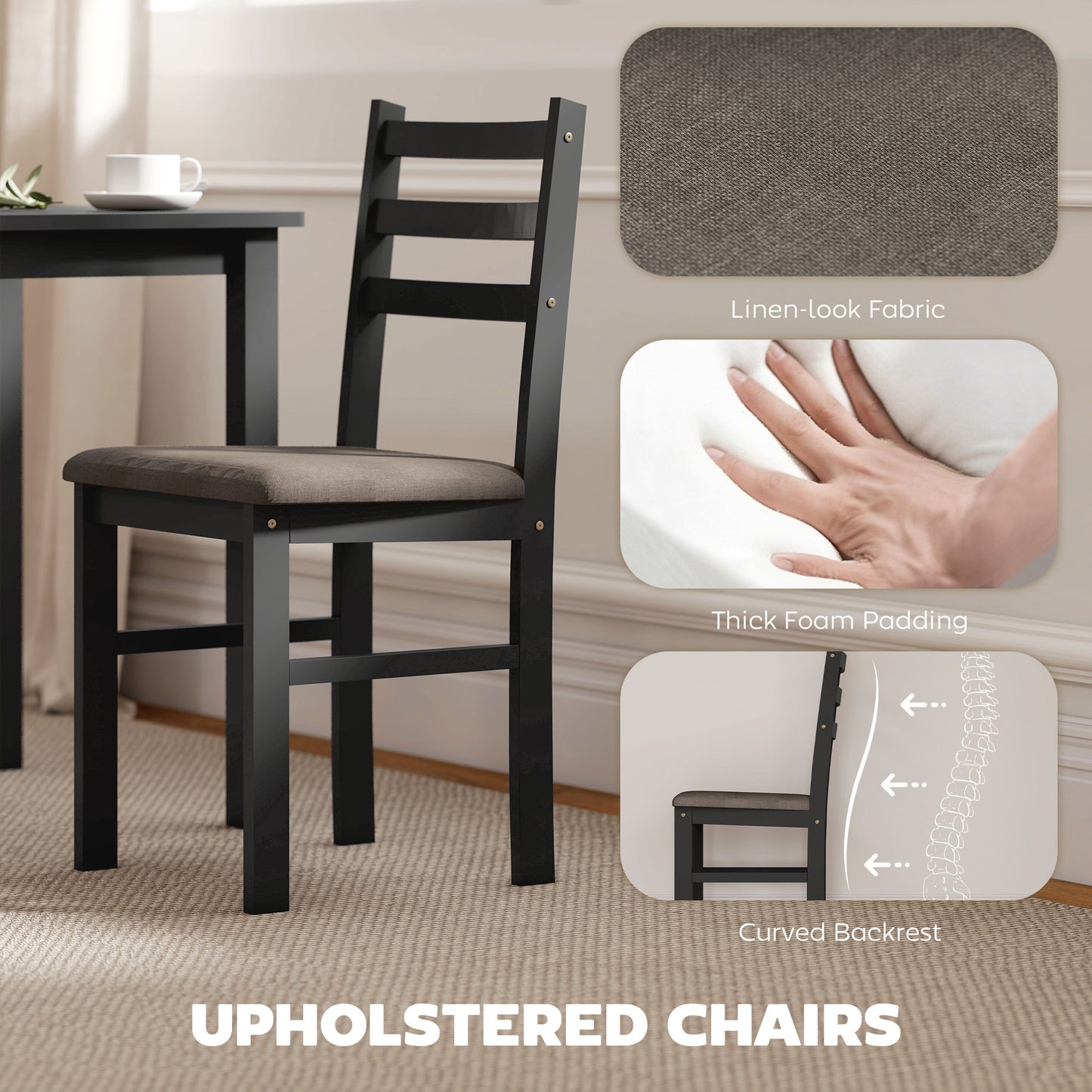 5-Piece Small Kitchen Table Set