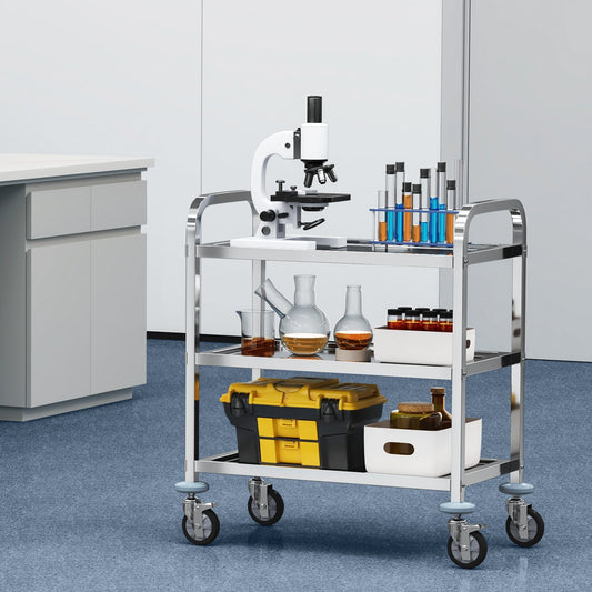 Stainless Steel Practical Laboratory Storage Cart