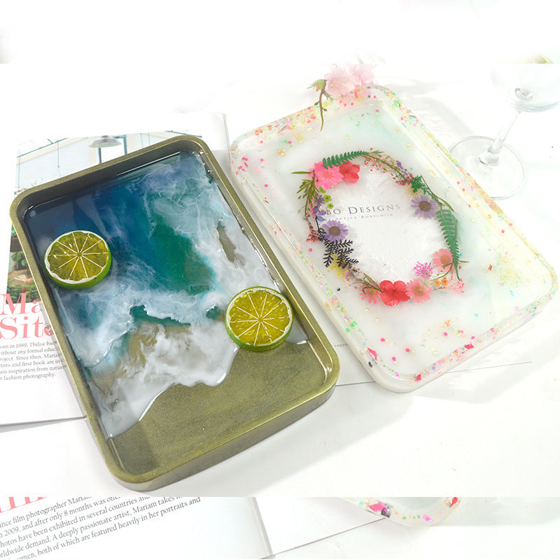 Diy Epoxy Mold Square Thickness Plate Mold