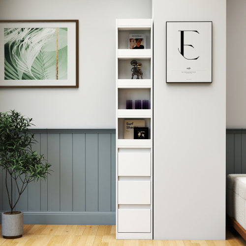 Modern Wooden Tall Bookshelf