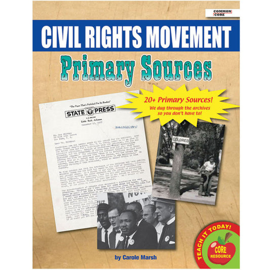PRIMARY SOURCES CIVIL RIGHTS MOVEMENT HISTORY BOOK