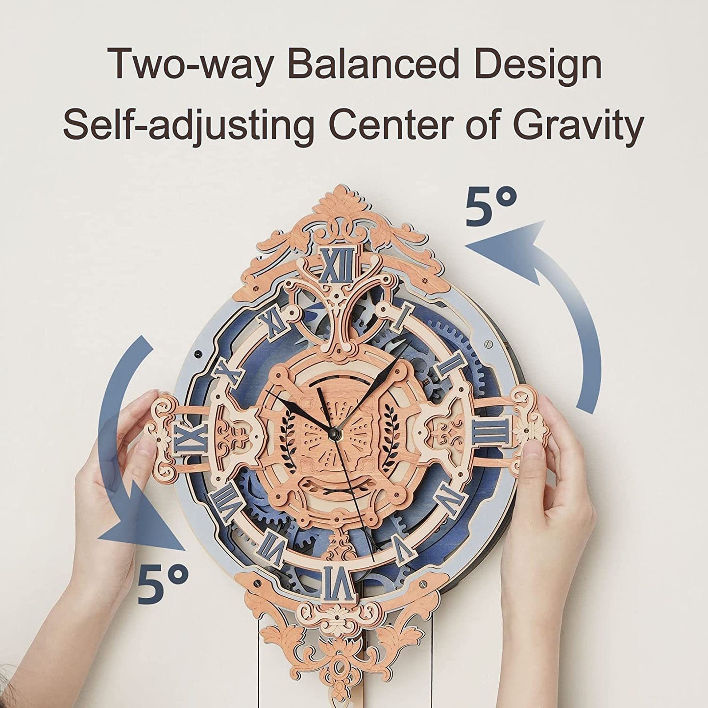 3D Wooden Puzzle Wall Clock STEM Kit
