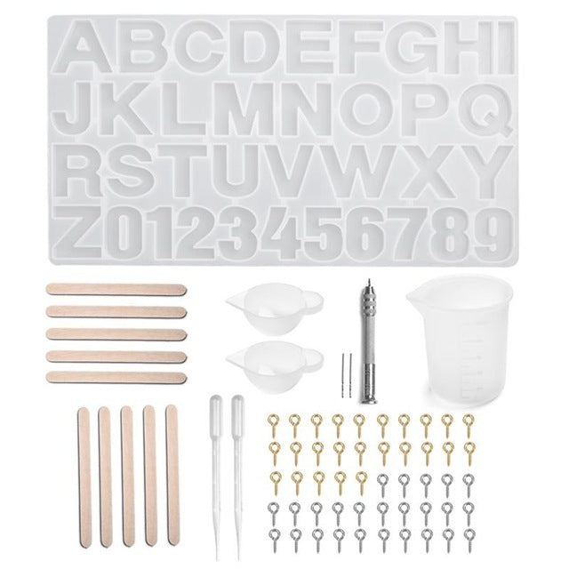 Resin Jewelry Silicone Molds Tools Set UV Epoxy