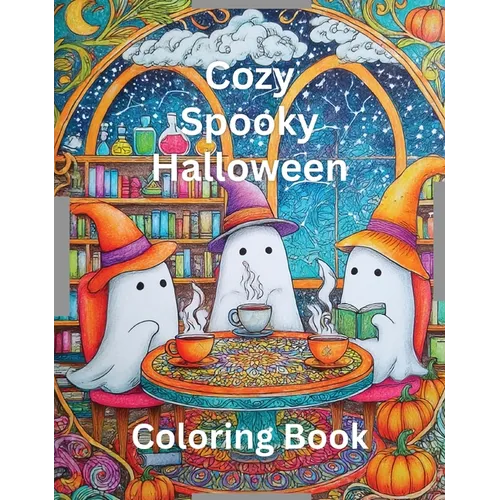 Cozy Spooky Halloween Coloring Book