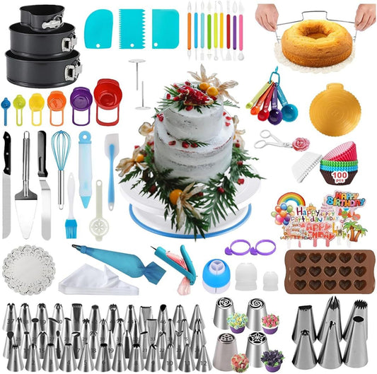 398PCS Cake Baking & Decorating Kit,