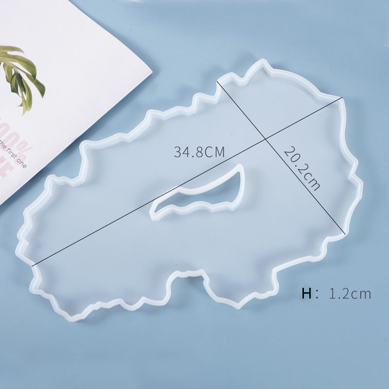 DIY Material Crystal Epoxy Large Irregular Tray