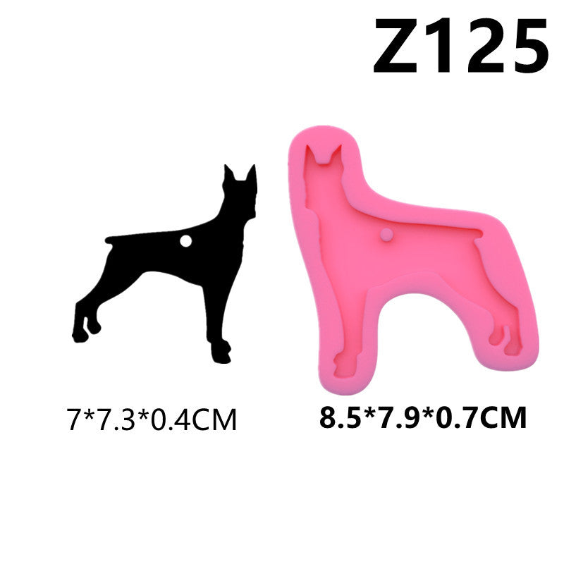 Mirror Crystal Epoxy Resin Keychain Mould