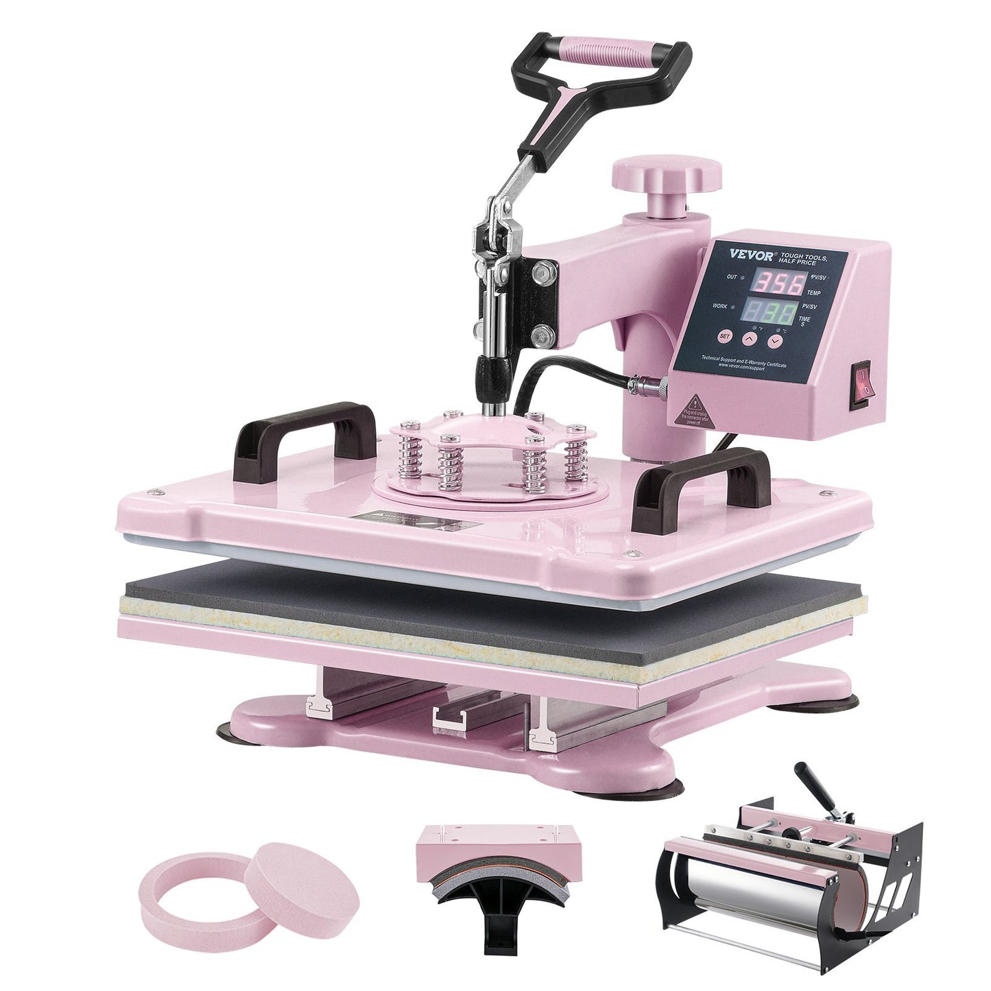 VEVOR Heat Press Machine 12x15 In 5 In 1 Craft Kit