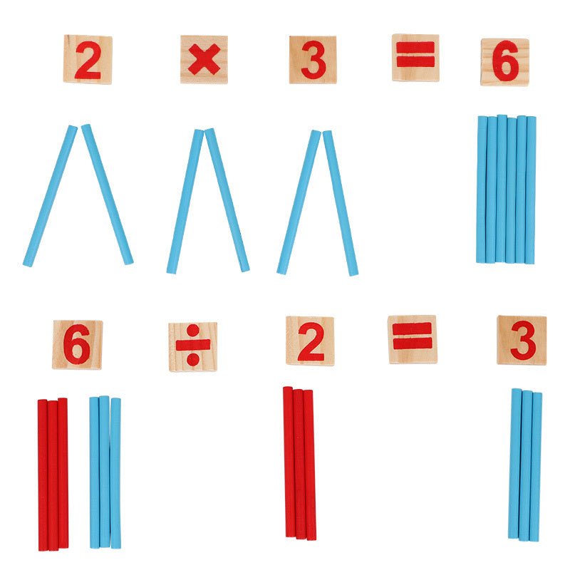 Wooden education math manipulatives