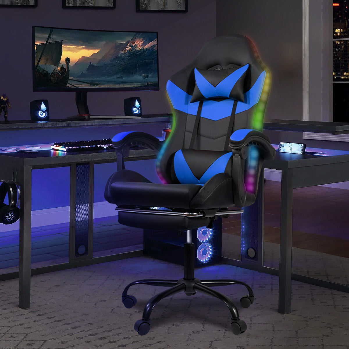 LED Gaming Computer Chair