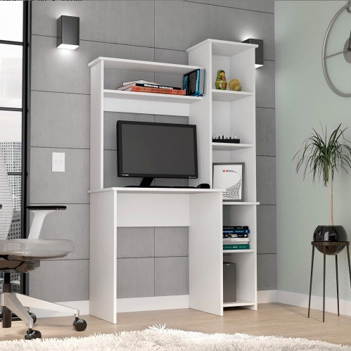 Simple Desk, Five Shelves