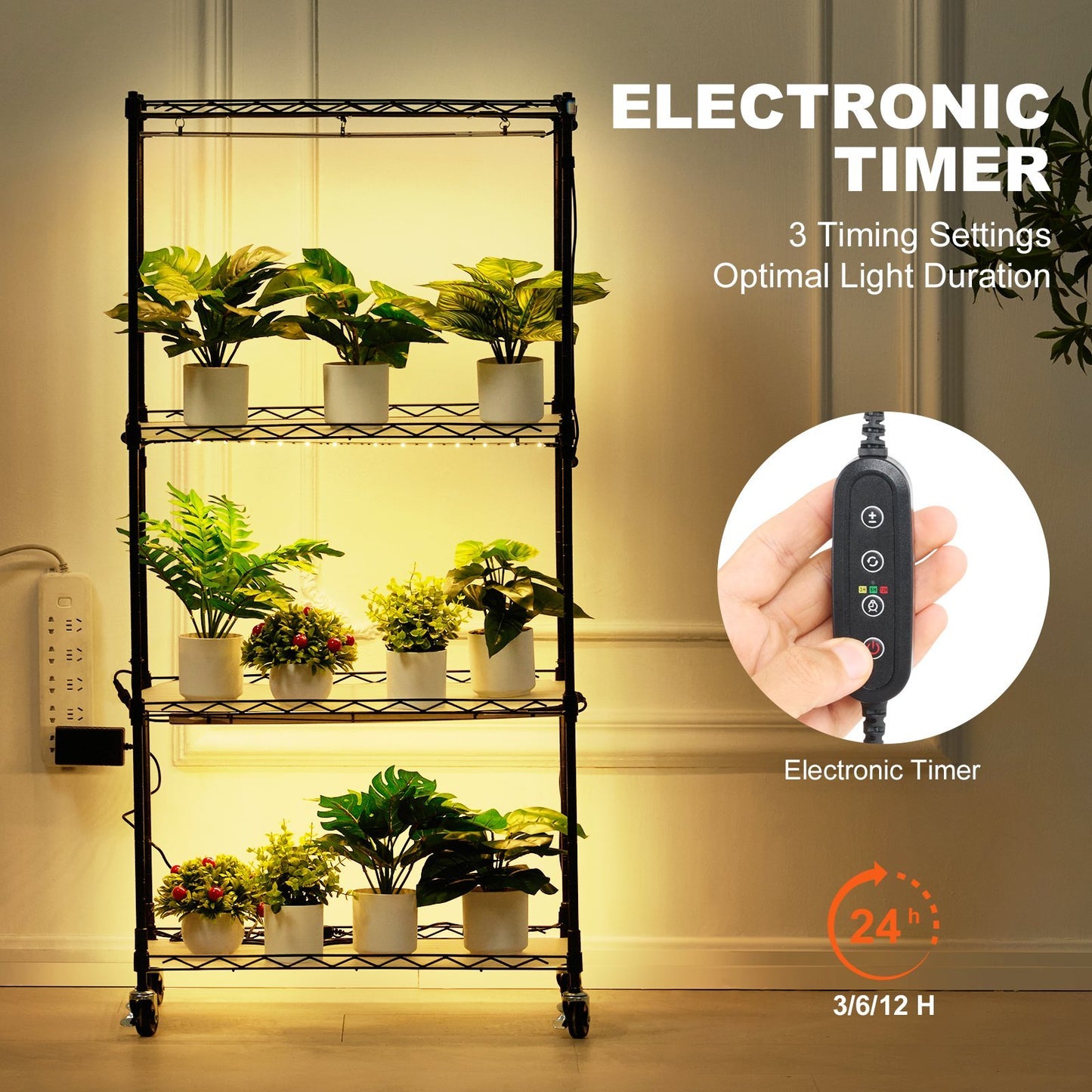 Plant Stand With Grow Light,