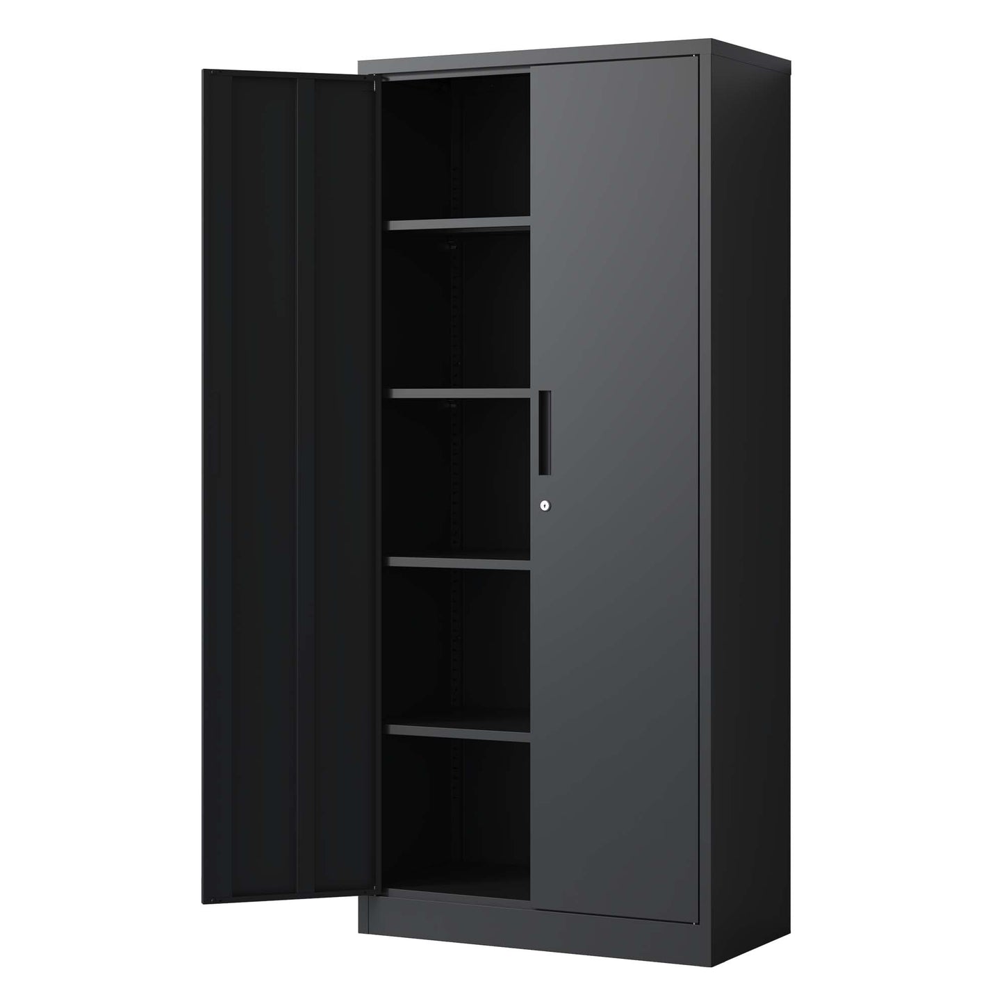 Cabinet With Doors And 4 Shelves, lockable