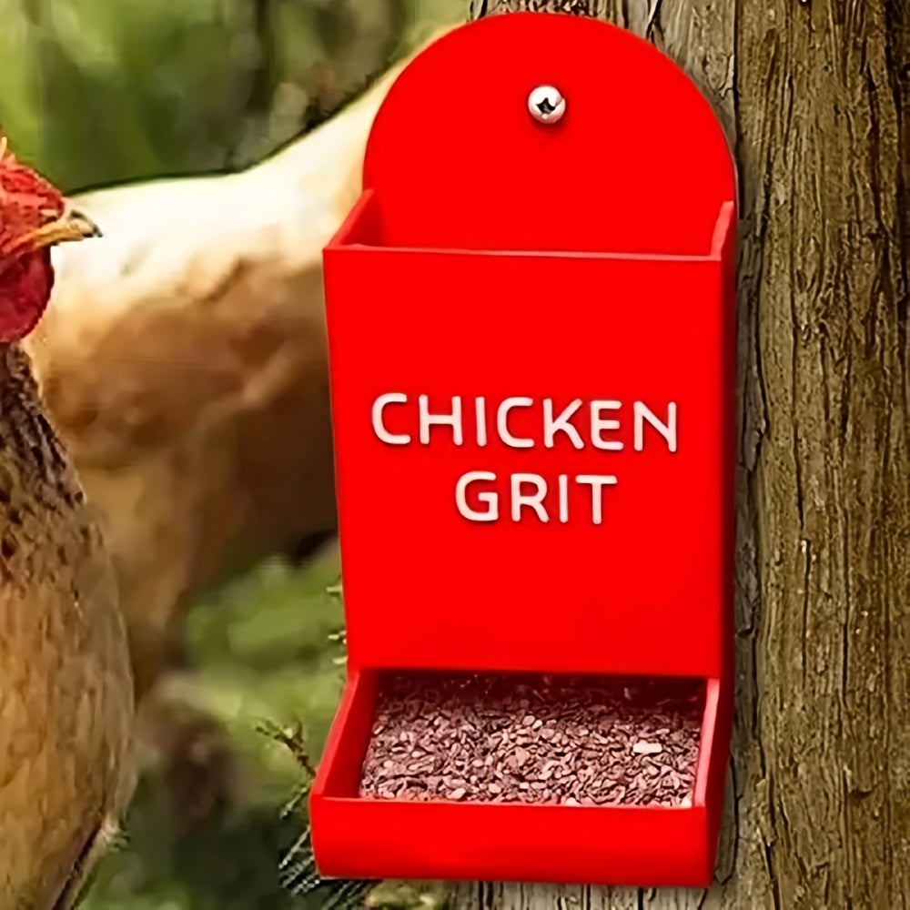 1pc Hanging Oyster Shell & Grit Feeder for Chickens