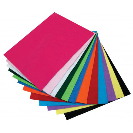 FELT SHEETS 12 SHTS 9X12 ASSTD