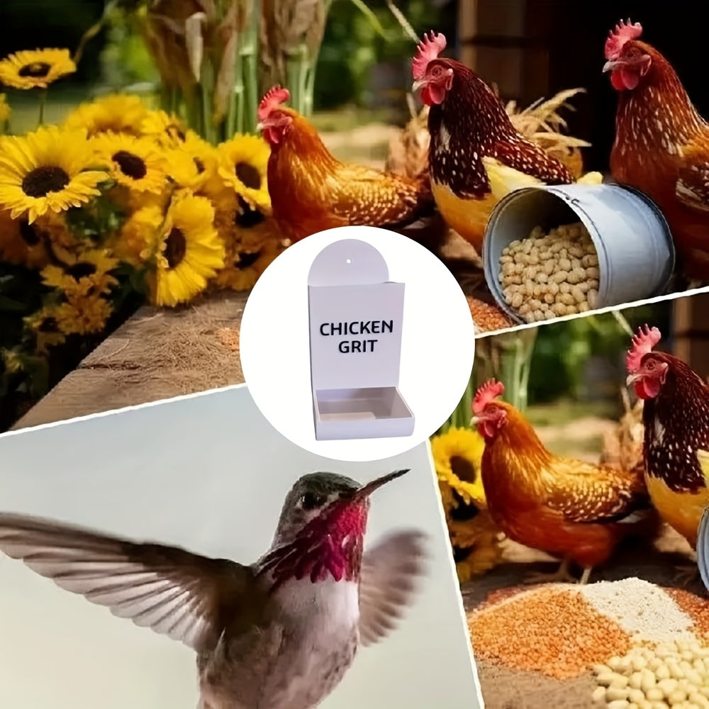 1pc Hanging Oyster Shell & Grit Feeder for Chickens