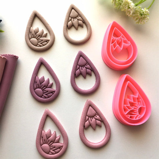 Embossed Handmade Clay Soft Clay Diy Earring Mold craft
