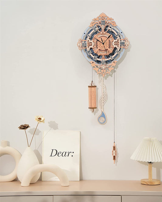 3D Wooden Puzzle Wall Clock STEM Kit