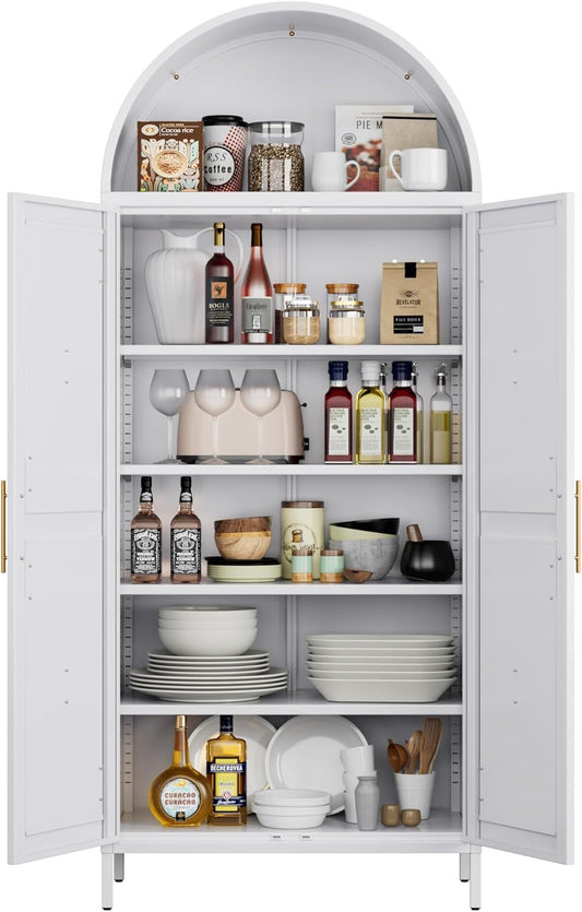 Metal Arched Bookcase