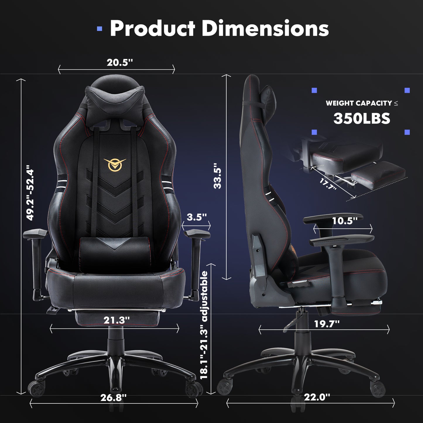Tall Gaming Chair Racing Computer Gaming Chair
