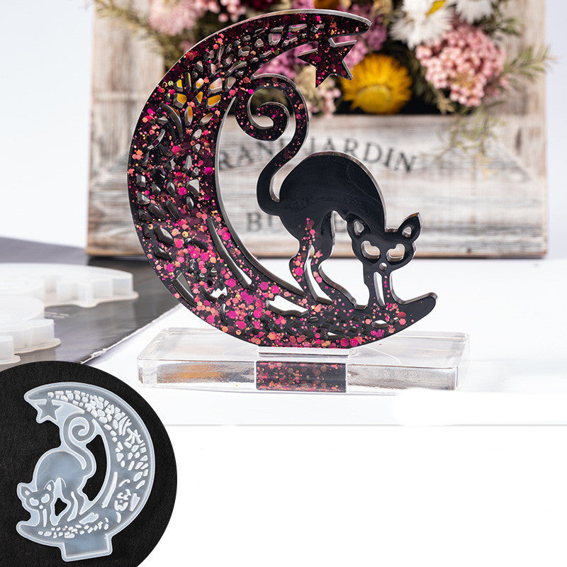 Home Fashion DIY Crystal Epoxy Moon Mould