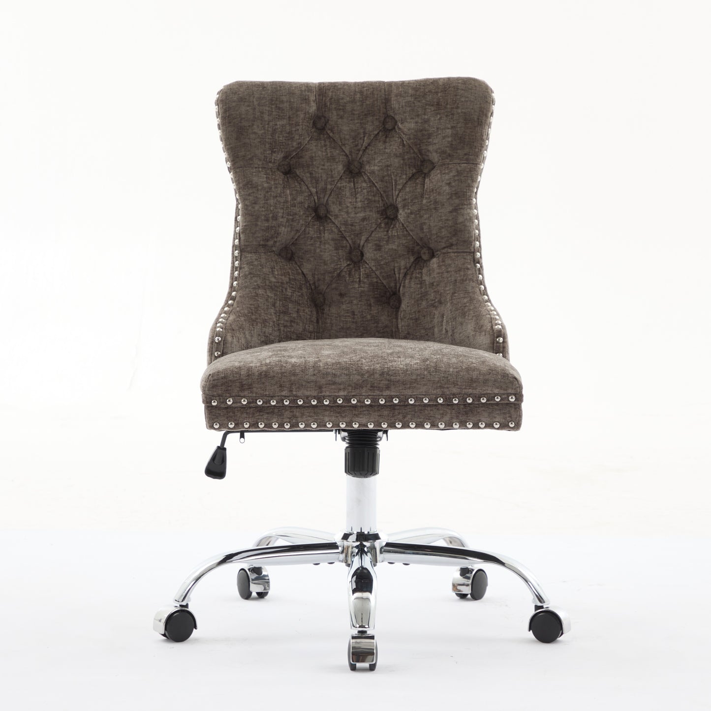 Modern Chenille Upholstered Tufted Button Home Office Chair