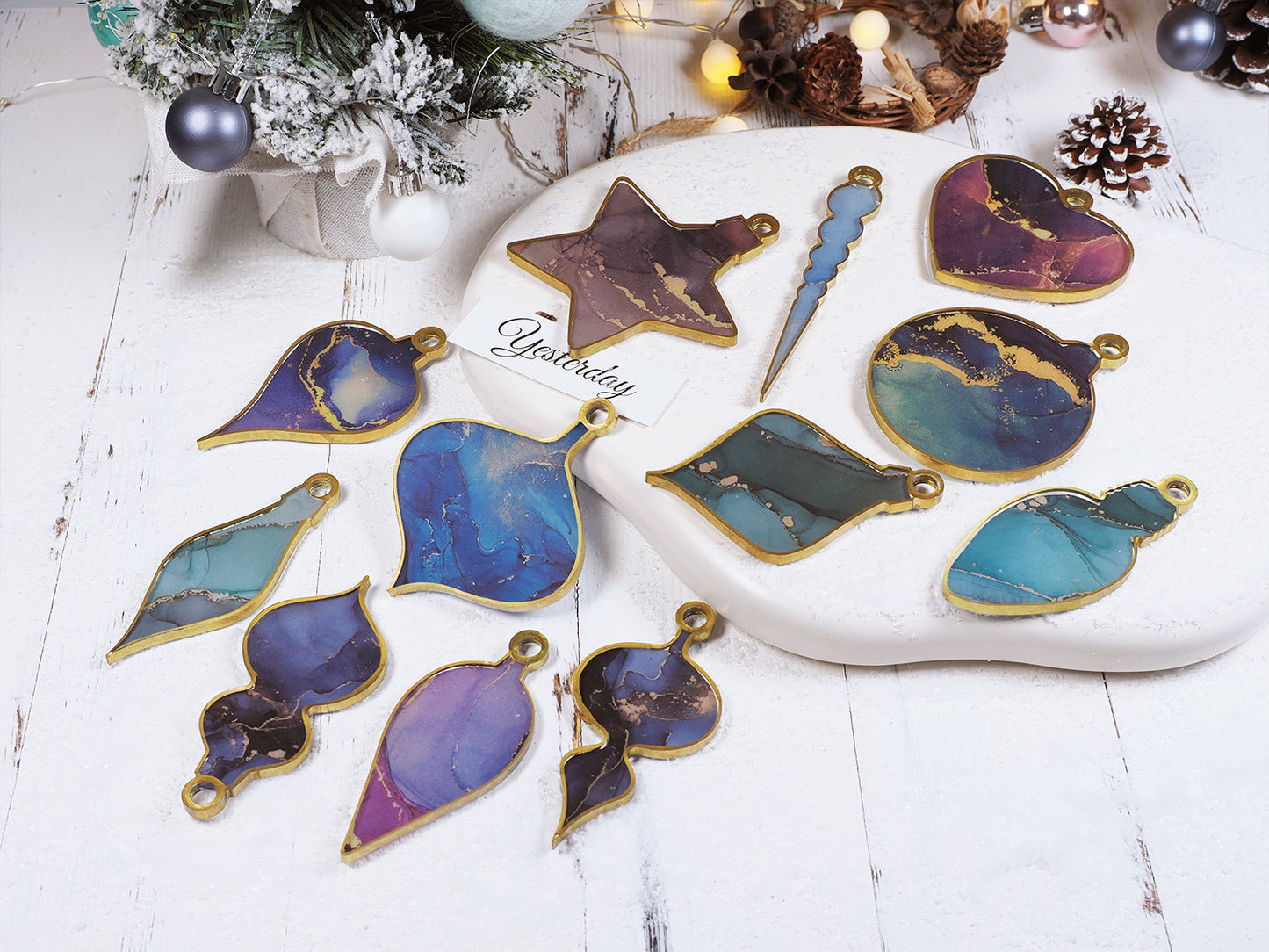 Diy Crystal Resin Christmas Ornament Epoxy Mold