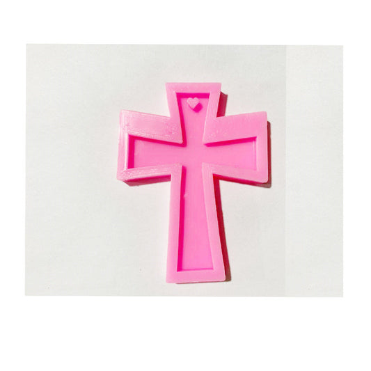 European And American Cross Epoxy Keychain Mould
