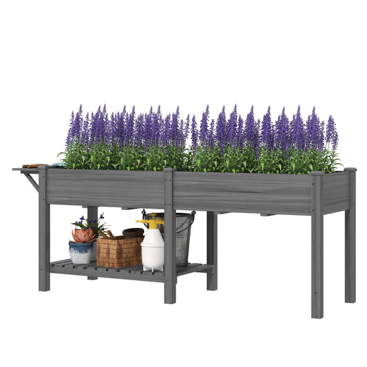 Wood Raised Garden Box