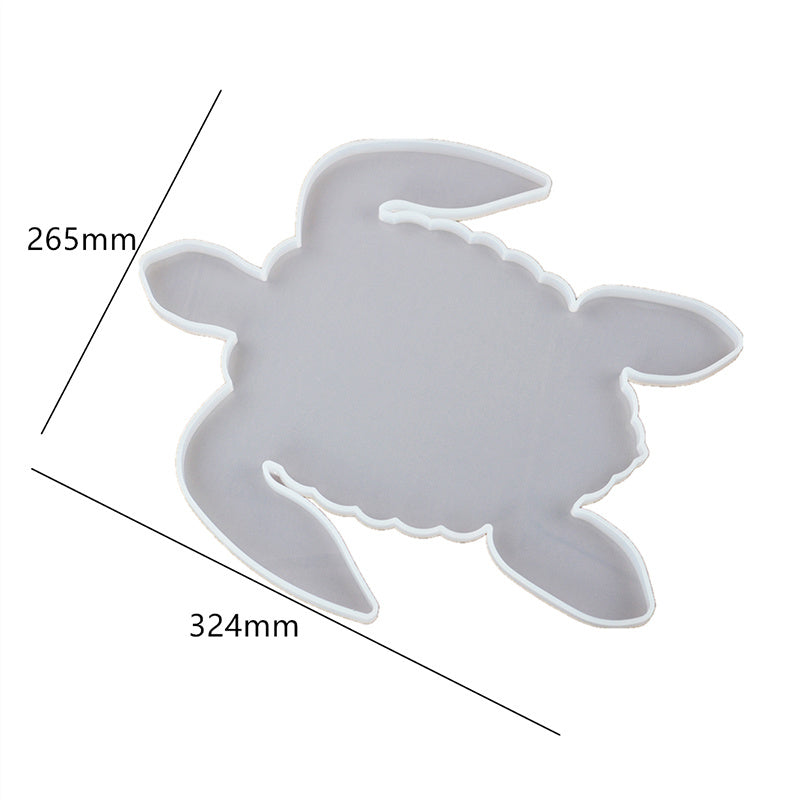 Crystal Epoxy Silicone Mold Tray Handmade Mirror Table